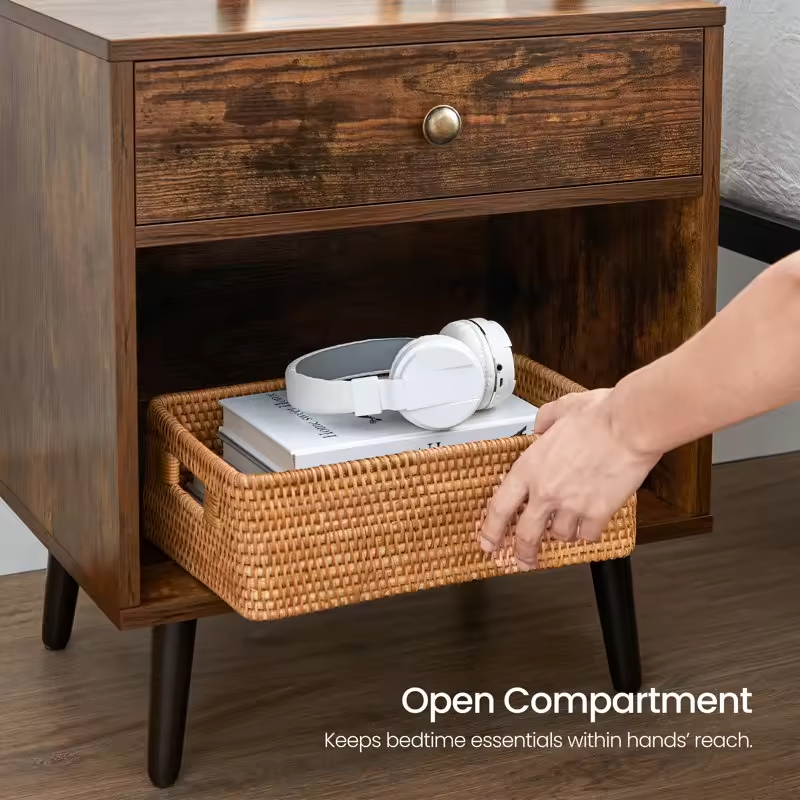 Factory Wholesales ODM&OEM 2-layers Living Rooms Office Storage Shelves Sofa Table End Table Bedroom Side Table