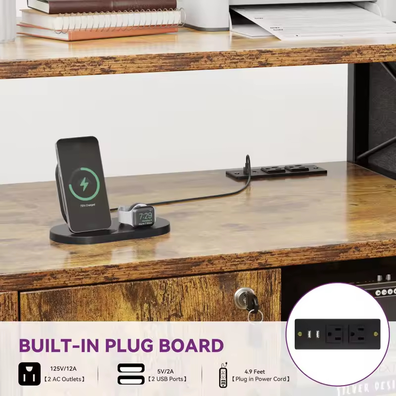 Multi-Functional Storage Cabinet Power Outlet for Hotel Living Room Guest Bedrooms Dining Areas ODM/OEM Direct Factory Supply