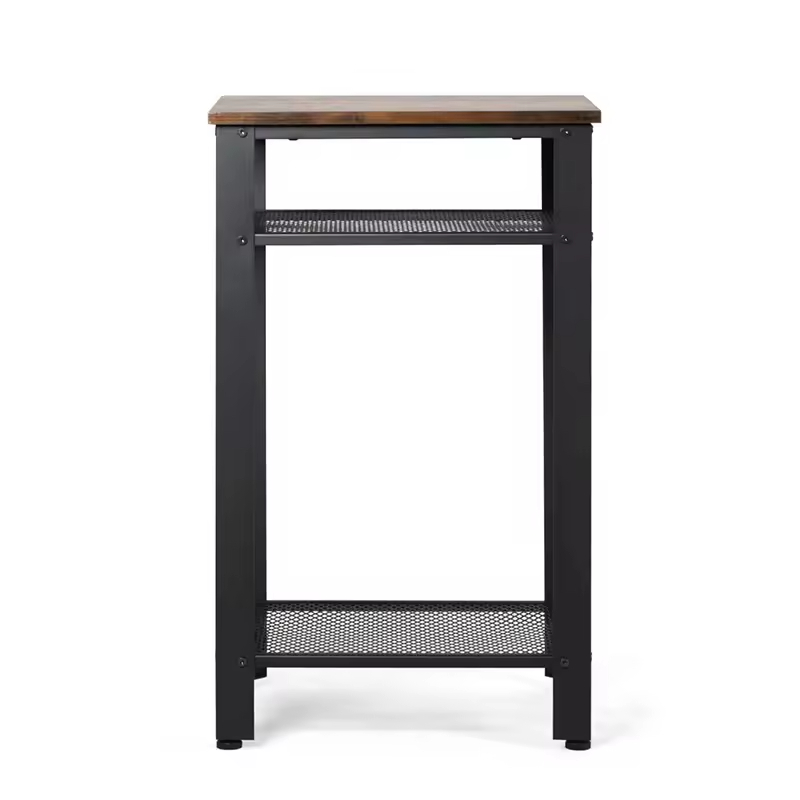 ODM OEM 3-Layer Nightstand Living Room Furniture for Apartment Use for Bedroom Office Dining Featuring Mesh Shelves End Table