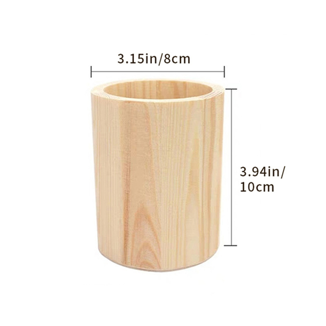 Hardwood pen holder