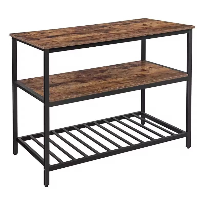 Factory Customizable Standing Type 3-Tier Wood Metal Kitchen Storage Rack Dish Bowl Organizer Strong Load-Bearing Capacity HuiNa No reviews yet