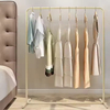 Factory New Style Gold Metal Wood Clothing Rack Detachable Design Waterproof for Wardrobe Bathroom Living Room Display Stand