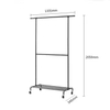 Modern Custom Huina Carbon Steel Three-Layer Multifunction Standing Type Wardrobe Clothing Organizer with Metal Hanger