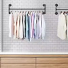 Detachable Furniture Closet Hanging Tube Rod for Bathroom and Living Room Wardrobe Clothes Rail Hanger Rod