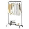 Custom Adjustable Carbon Steel Clothes Hanger Rack Base for Wardrobe Two-Tier Floor Type Metal Hanger