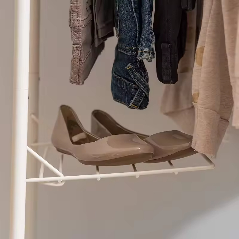 Factory Wholesales ODM Clothes Locker Space Saving Steel Storage Rack Bedroom Multi-functional Clothing Rack