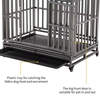 38 Inch (about 96.5 Cm) Heavy Duty Dog Cage Metal Kennels and Boxes Suitable for Large Dogs Easy to Assemble Pet Pens