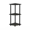 Factory Custom Carbon Steel Three-Layer Spine Display Shelf Space-Saving Book Storage Rack Living Room Corner Bookcase
