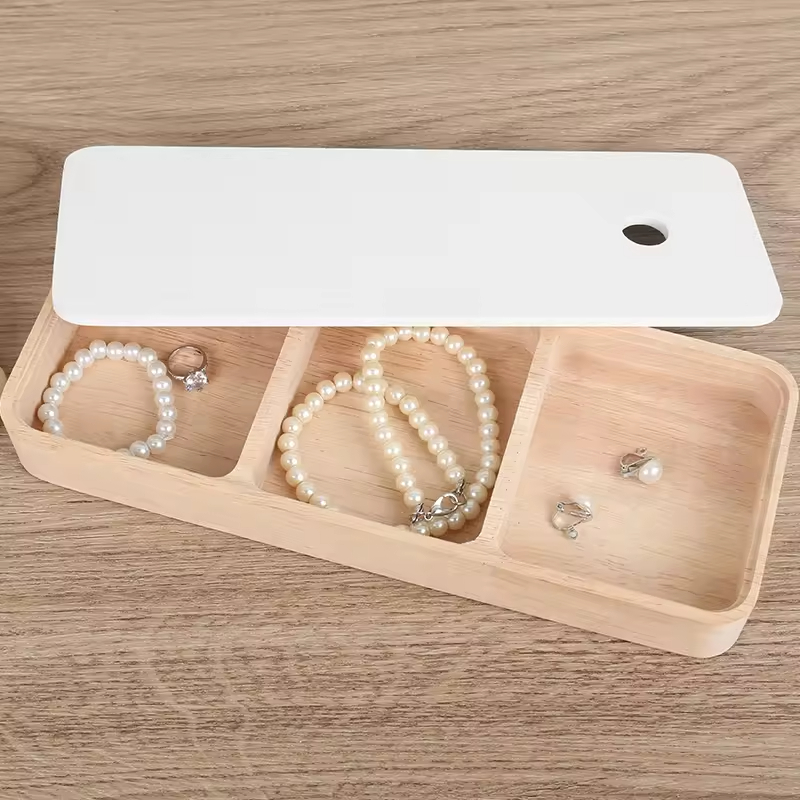 Free Sample Luxury Custom Logo Portable Pu Leather Jewellery Ring Necklace Storage Case Rectangle Travel Jewelry Box Packaging