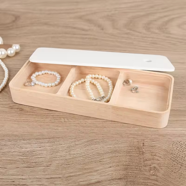 Free Sample Luxury Custom Logo Portable Pu Leather Jewellery Ring Necklace Storage Case Rectangle Travel Jewelry Box Packaging