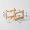 Rustic Wine Rack Wood Wine Bottle Rack Organizer Wooden Wine Storage Display Holder