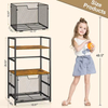 Custom 3-Tier Sliding Industrial Bookshelf Short Bookcase Organizer Factory Custom Small Bookcase & Bookshelf Storage