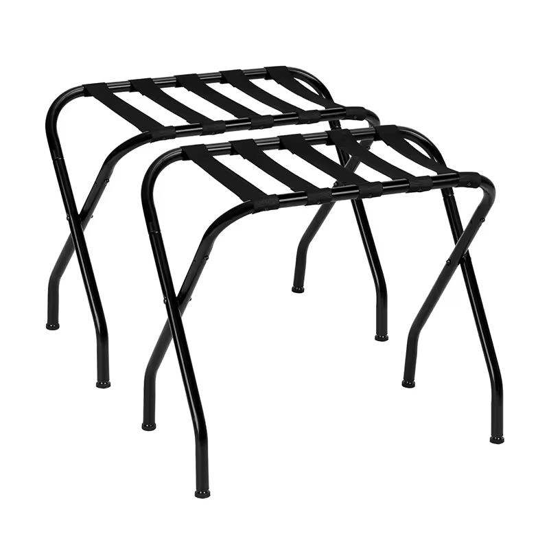 Custom 1-Liter Steel Folding Suitcase Stand Adjustable Leg Luggage Racks Single Living Room Storage Standing Eco-Friendly Strong