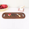 Extra Long Acacia Wood Charcuterie Boards Durable Space-Saving Modern Cheese Platter Double Handles Serving Board for Meal Fruit