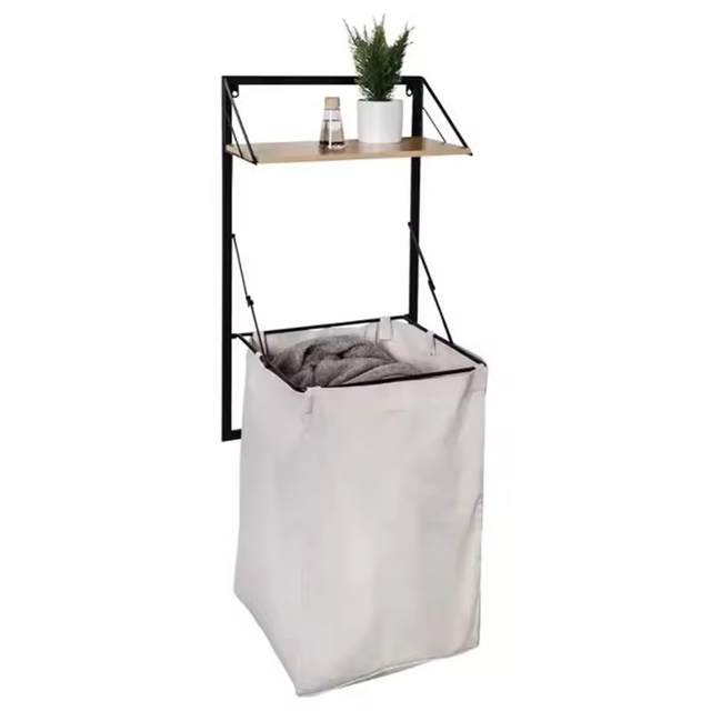 Factory Customize Household Laundry Storage Basket with Shelf , Laundry Basket Laundry Hamper