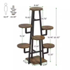 ODM OEM Custom Industrial Plant Stand Home Furniture for Living Room Balcony Showroom Ample Space Bookcases Display Racks