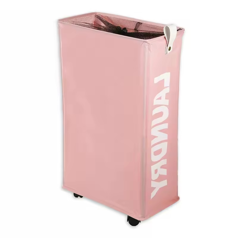 ODM OEM Household Slim Rolling Laundry Hamper with Wheels for Bathroom or Living Room