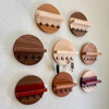 Wooden Rectangle Key Holder for Wall Modern Design Durable Space-Saving Customizable Color-Office Home Use Key Display Shelf