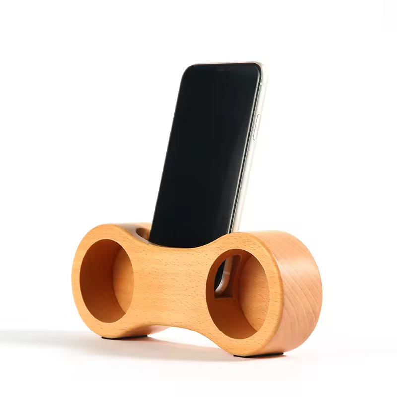 Rectangular Wooden Sound Amplifier Bracket Loudspeaker Support Modern Design Customizable Color Durable Space-Saving for