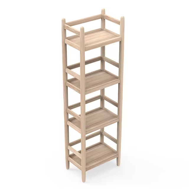 Foldable Wood Modern Bakery Rack with Customizable Color Durable & Space Saving Supermarket Display for Beverages Beer Wine