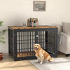 ODM&OEM Heavy Duty Vintage Dog Crate Wooden Kennel End Table Sustainable Storage Racks Indoor