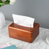 Wooden tissue box