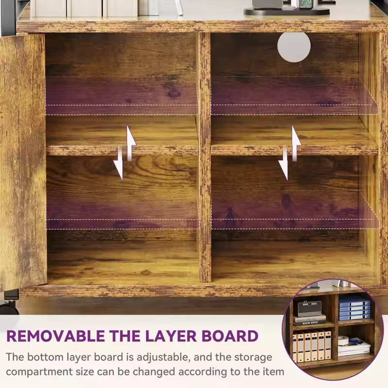 Multi-Functional Storage Cabinet Power Outlet for Hotel Living Room Guest Bedrooms Dining Areas ODM/OEM Direct Factory Supply