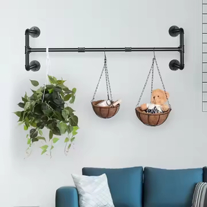 Detachable Furniture Closet Hanging Tube Rod for Bathroom and Living Room Wardrobe Clothes Rail Hanger Rod