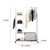 Custom Clothes Storage Hanger Rack Luggage Storage Rack Gold and White Coat Hangers Bedroom Floor Drying Rack