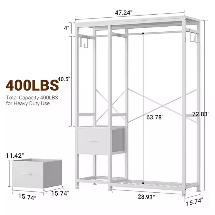 Modern Simple Home Bedroom Bathroom Living Room Detachable Waterproof Wood Metal Clothing Storage Cabinet