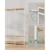 Manufacturer Custom Metal Clothing Rack Space-Saving Solid Color Multifunctional Steel Structure for Wardrobe Use