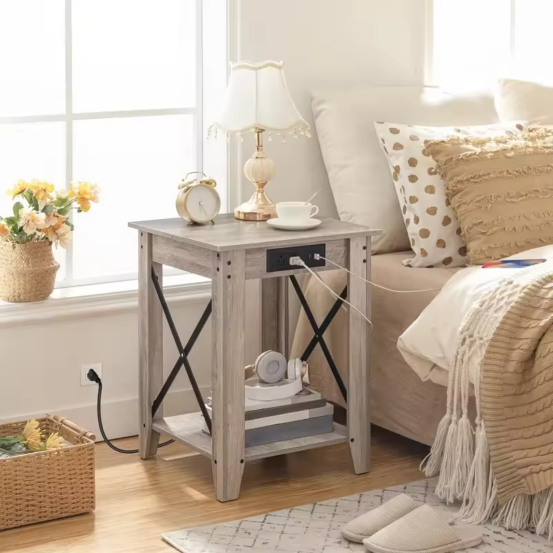 ODM OEM Customizable 23.6'' H X 17.7'' W X 17.7'' D Corner Table for Living Room Bed Room Coffee Sofa for Hotel Home Furniture