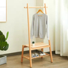Wholesale Luxury Multifunction Space-Saving Standing Coat Hanger Modern Bamboo Coat Racks for Home Hotel Hall Workshop