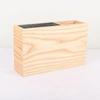Bamboo Wooden Knife Holder with Blocks & Roll Bags-Modern Home Decor Durable & Space-Saving