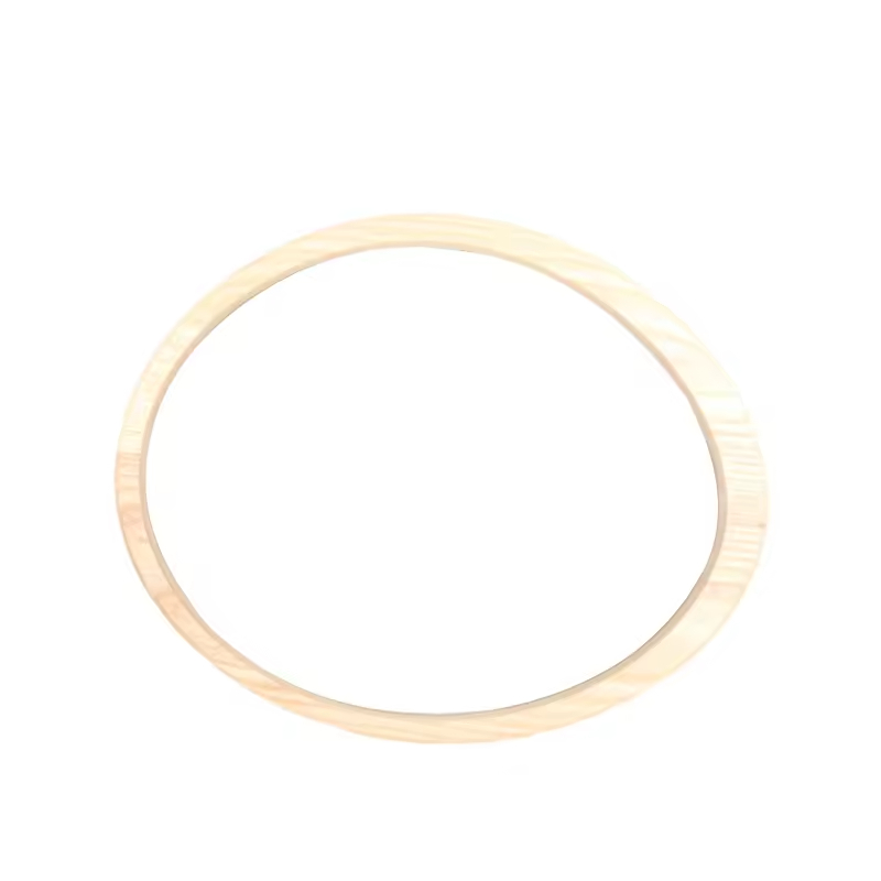 Wholesale Solid Wooden Bag Handle DIY Flat O Ring Handle for Purse Bag