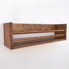 Custom Modern Rectangle Live Edge Hardwood Shelves Bathroom Kitchen Rack with Bracket Long Book Floating Shelf Huina Brand