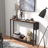 OEM&ODM Wholesales Industrial 39.4" Console Table 2-Tier with Storage Shelves for Hallway Narrow Sofa Console Table