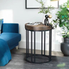 Contemporary Custom Single round Wooden Side Table Popular Factory Furniture for Living Room Coffee End Table Design