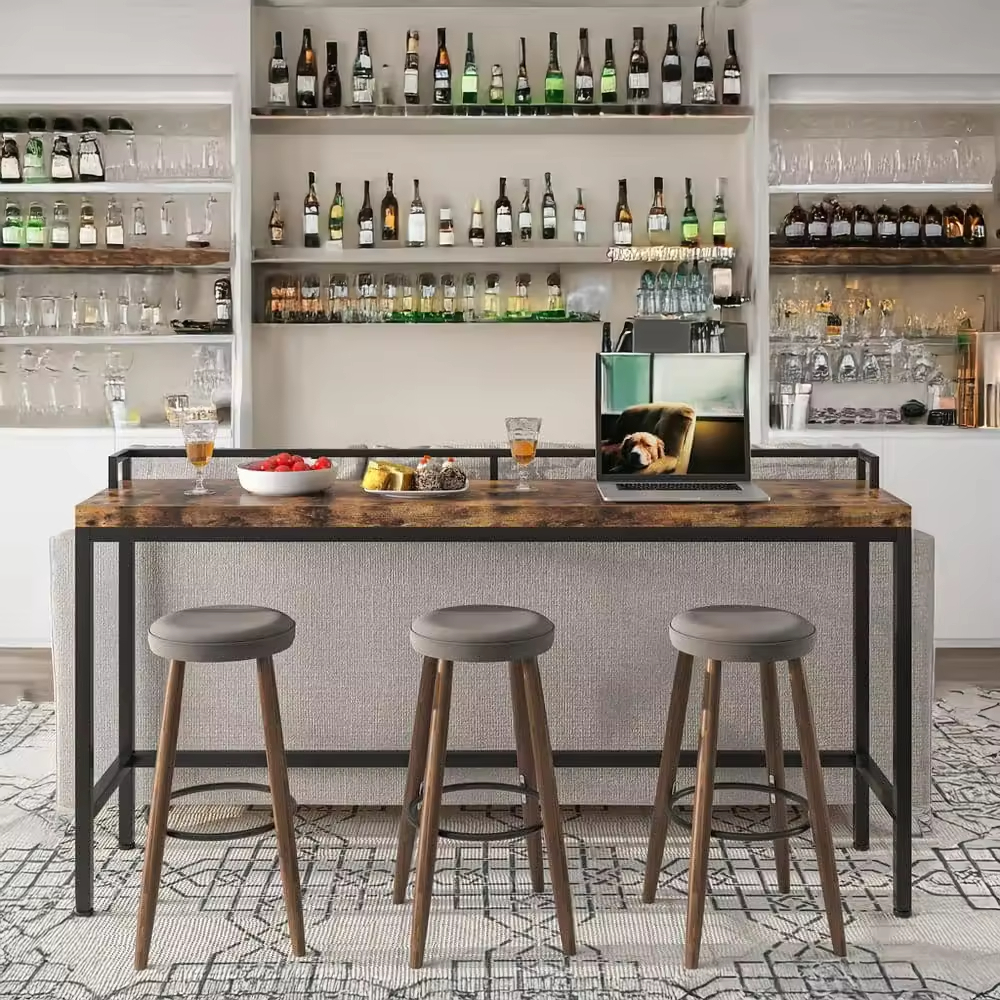 Custom Creative Rustic Iron Wood Console Table Farmhouse Dining Apartment Home Furniture Hotel Living Room Entryway Hallway