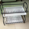 Manufacturer OEM Stainless Steel Kitchen Utensil Rack, 2-Tier Countertop Organizer Multifunctional Storage Shelf