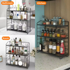 Manufacturer Custom Freestanding Stainless Steel Spice Rack with Adjustable Racks 3-Tier Spacious Kitchen Spice Rack