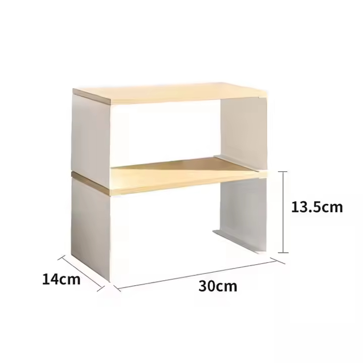 Kitchen Desktop Storage Stand Computer Monitor & Laptop Base Rack Eco-Friendly Metal & Wood Multifunction Stylish Kitchen Use