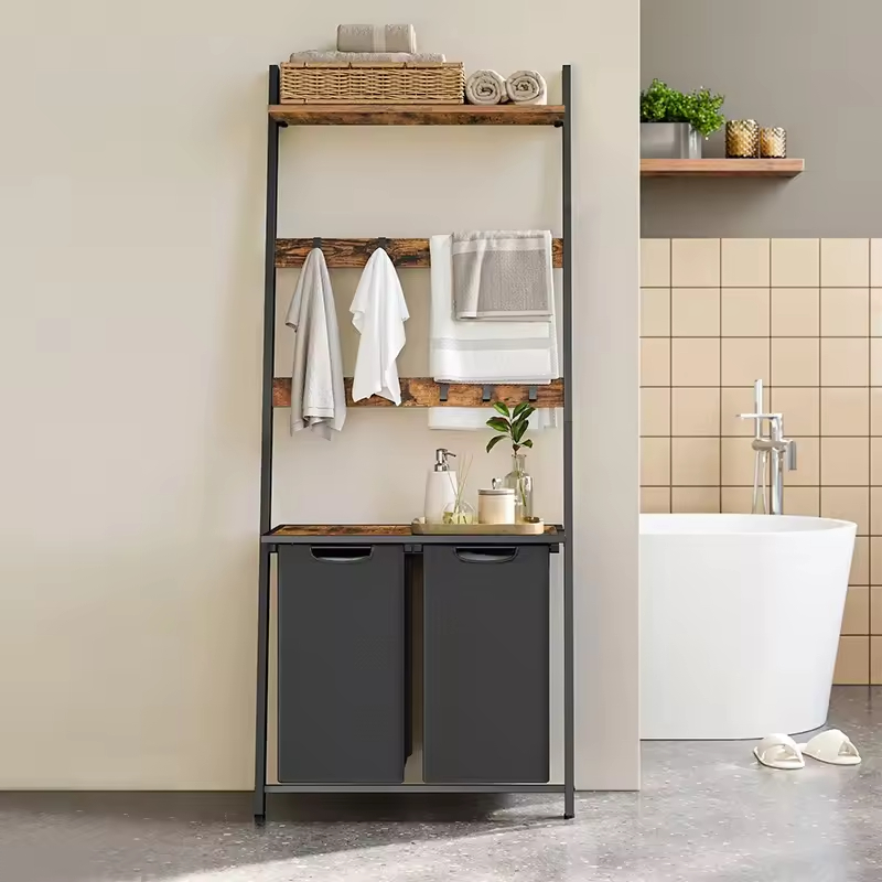 Hot Selling Multi-Functional Foldable Metal Oxford Cloth Storage Basket Customizable for Kitchen Bedroom Bathroom Laundry Use