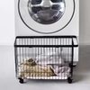 Custom Sizes Rolling Hamper Space-Saving Slim Metal Frame Ventilated Baskets Strong Load-Bearing Bathroom Kitchen Utensils