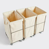 Factory Custom Hot-selling Foldable Metal Oxford Cloth Multi-functional Kitchen Laundry Basket Food Beverage Storage for Bedroom