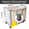 Factory Custom 11.35 Bushel 260 LBS Large Industrial Wheeled Stainless Steel Oxford Waterproof Clothing Laundry Bathroom LivingFactory Custom 11.35 Bushel 260 LBS Large Industrial Wheeled Stainless St