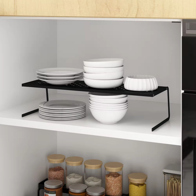 Custom Kitchen Storage Rack Heavy Load-Capability Stable Metal Dish Rack in Black/White Factory's Spice Rack