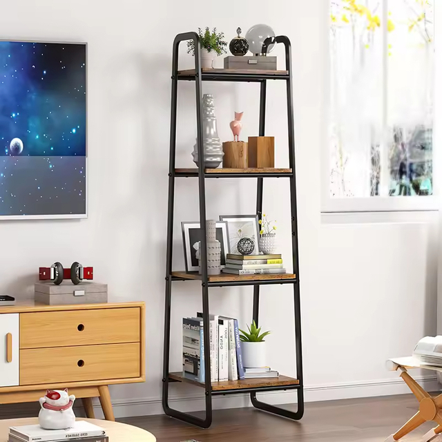 Customized Book and Painting Stand Floor Display Rack for Bedroom & Living Room Flower & Plant Display Stand