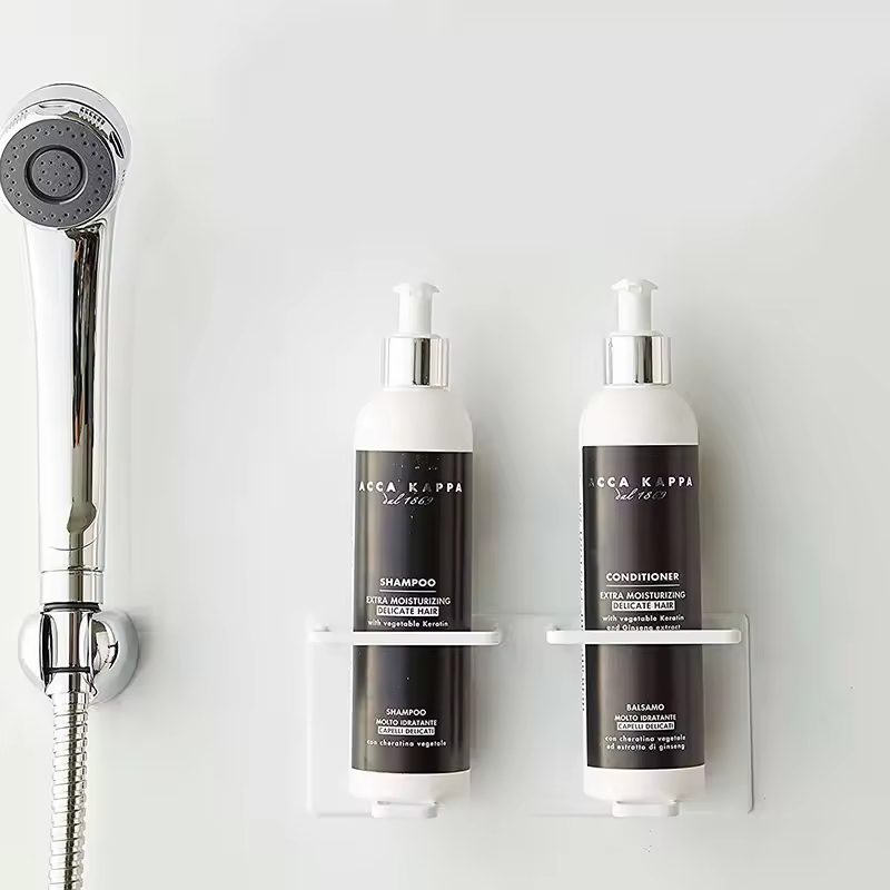 Single-Tier Rust Proof Stainless Steel Magnetic Bathroom Organizer Home Decoration Drilling Rack for Shower Room for Bathroom