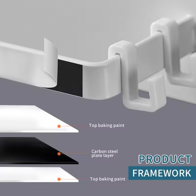 "Magnetic Metal Wall-mounted Spice Rack for Kitchen and Living Room"